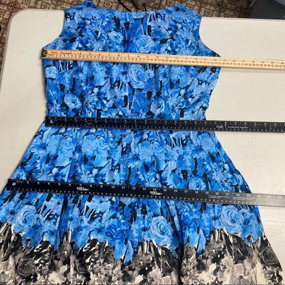 METAPHOR Women’s Dress, Size 12, Blue & Gray Sleeveless - Picture 9 of 10